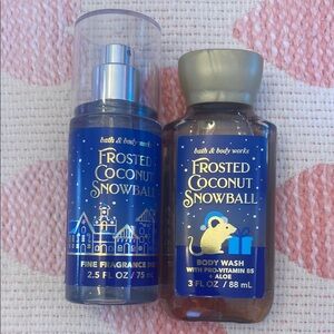Bath & Body Works Frosted Coconut Snowball Set - Blue